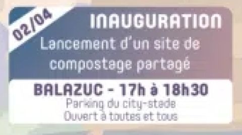 inauguration aire de compostage