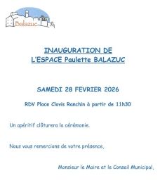 inauguration espace Paulette Balazuc
